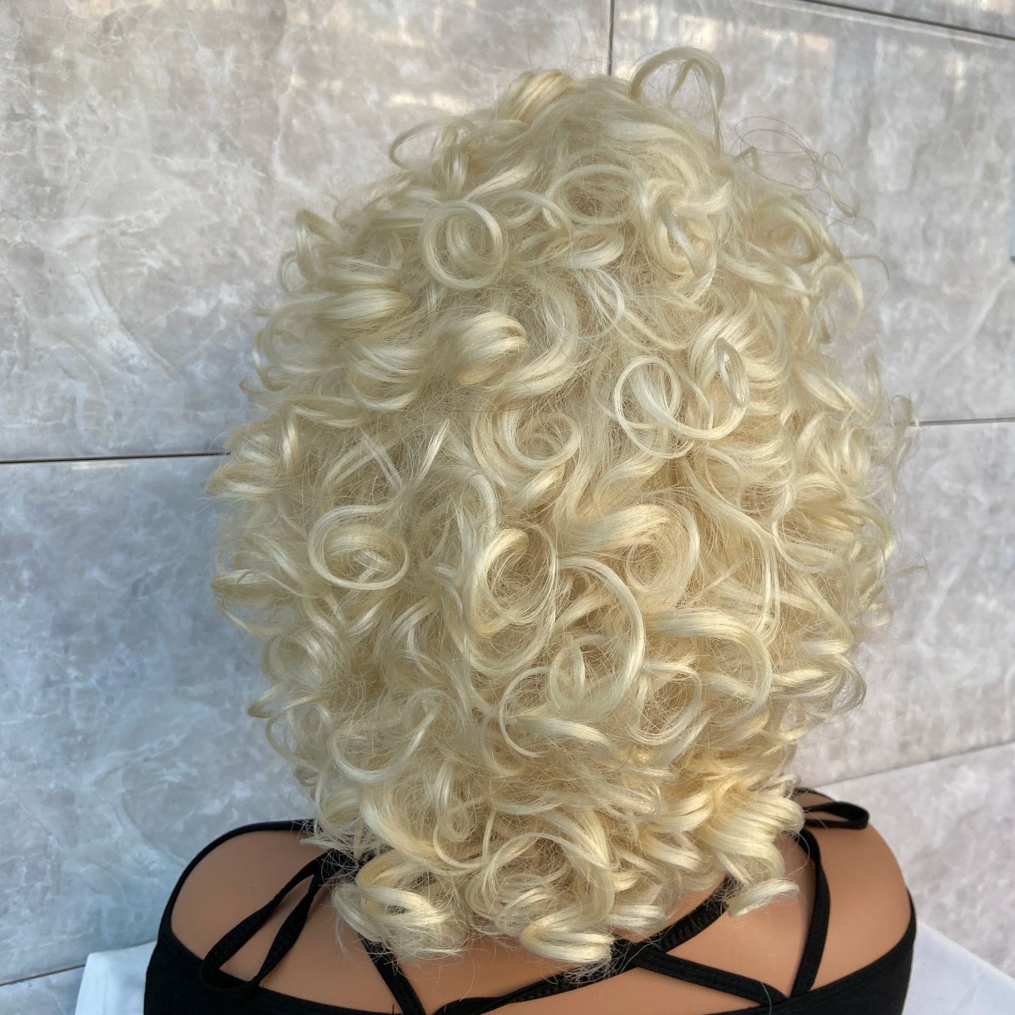 Fashiomag Short Fluffy Curly Hairstyle Blonde #613 Synthetic Hair Wigs Women Soft Natural Daily Use