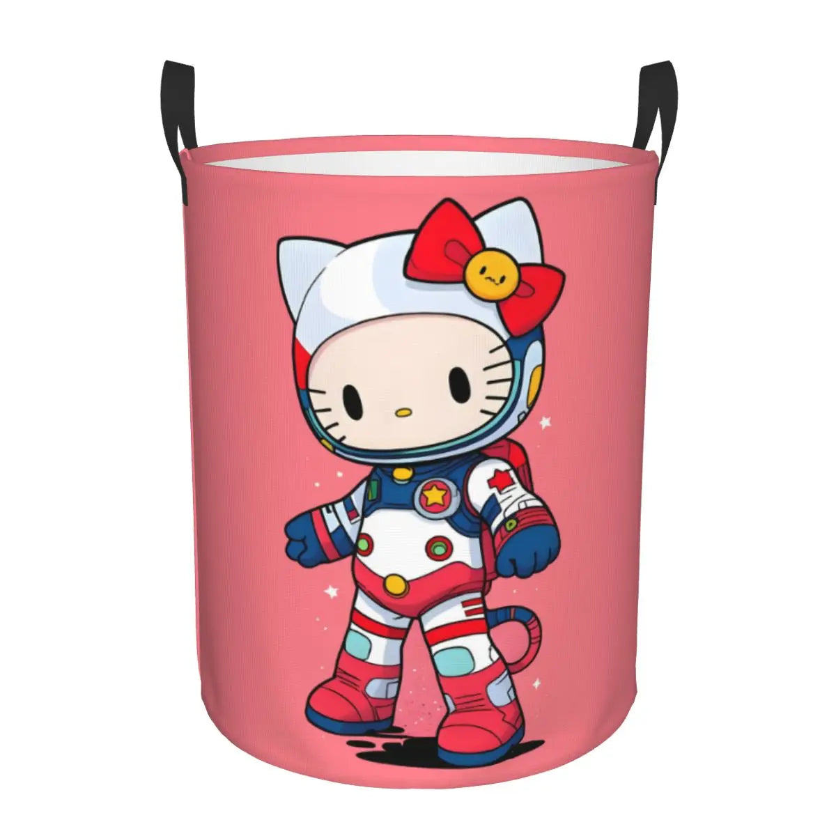 Custom Hello Kitty Laundry Basket Collapsible Large Clothes Storage Bin Cartoon Character Baby Hamper