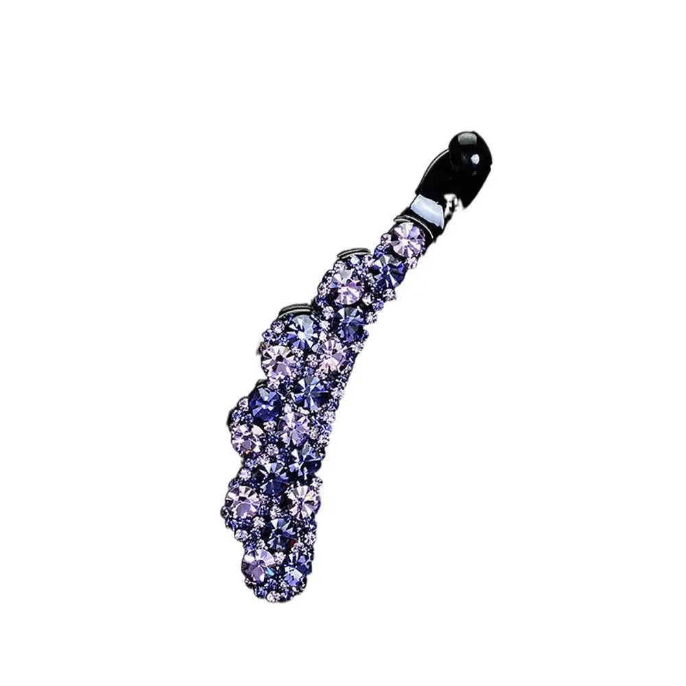 Simple Hair Claw For Girl Headdress Diamond For Women Hair Accessories Banana Clip Korean Style Hair Clip Ponytail Holder