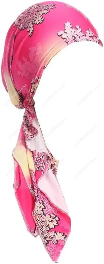 Pre-Tied Bandana Turban Hat Chemo Cancer Headscarf Headwraps Headwear for Women Hair Cover Hat