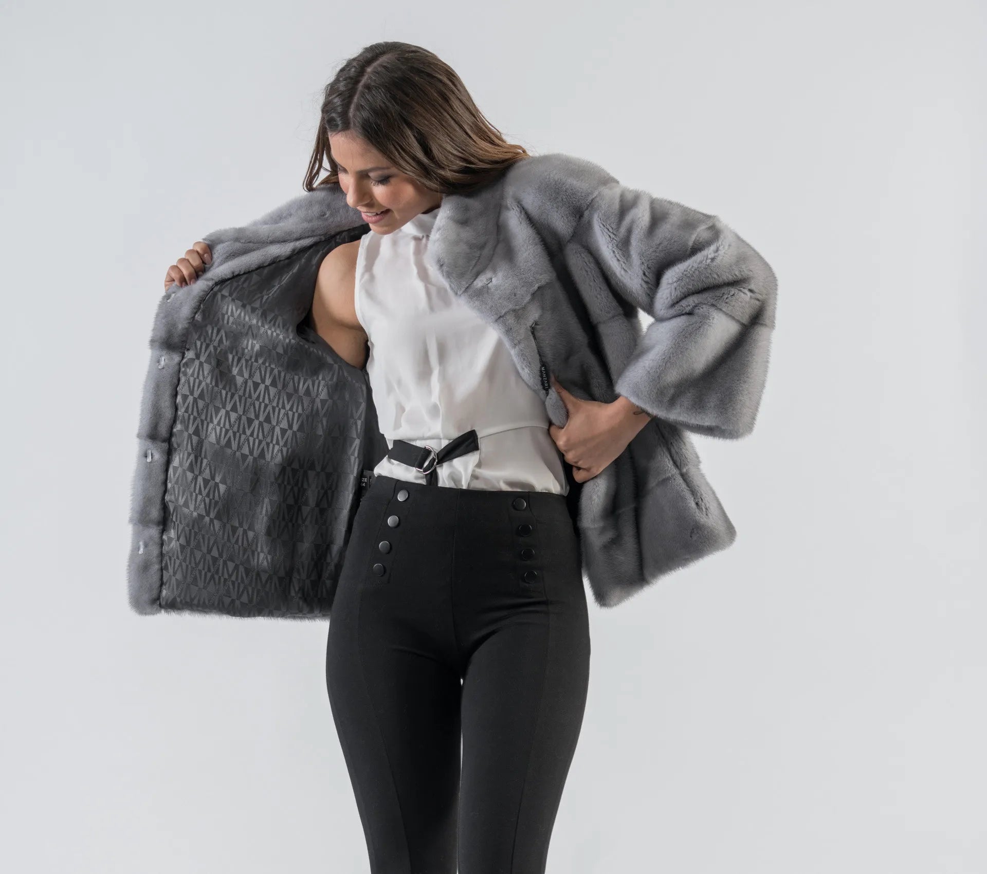Natural Real Mink Fur Coats for Women, Short Style, Winter Fashion, New,