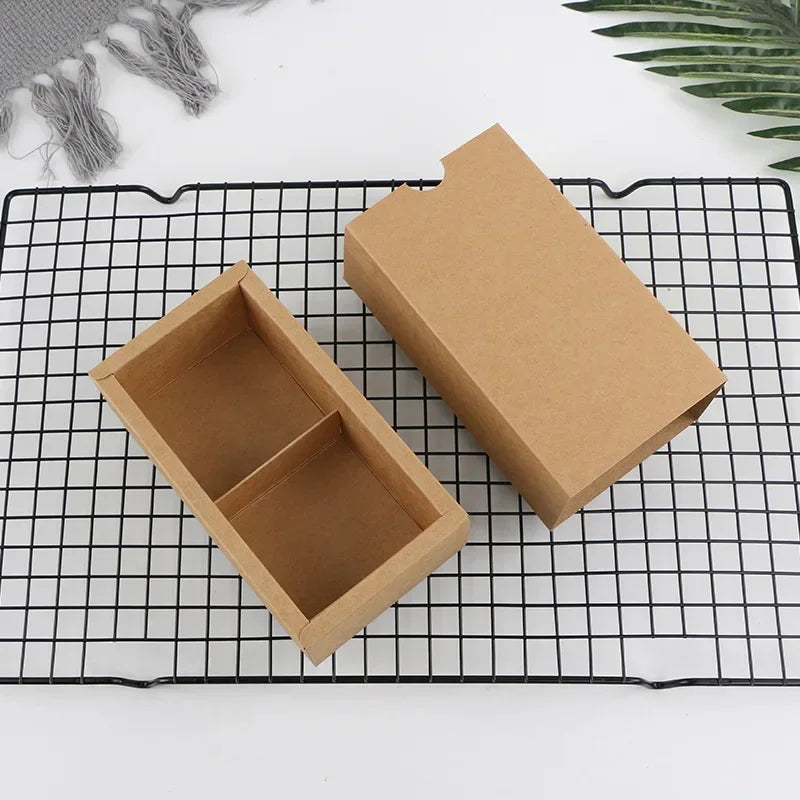 10Pcs 2 Grid Mooncake Boxes Clear Window Cardboard Gift Box Egg Yolk Crisp Cookies Candy Cake Box Birthday Christmas Party Favor