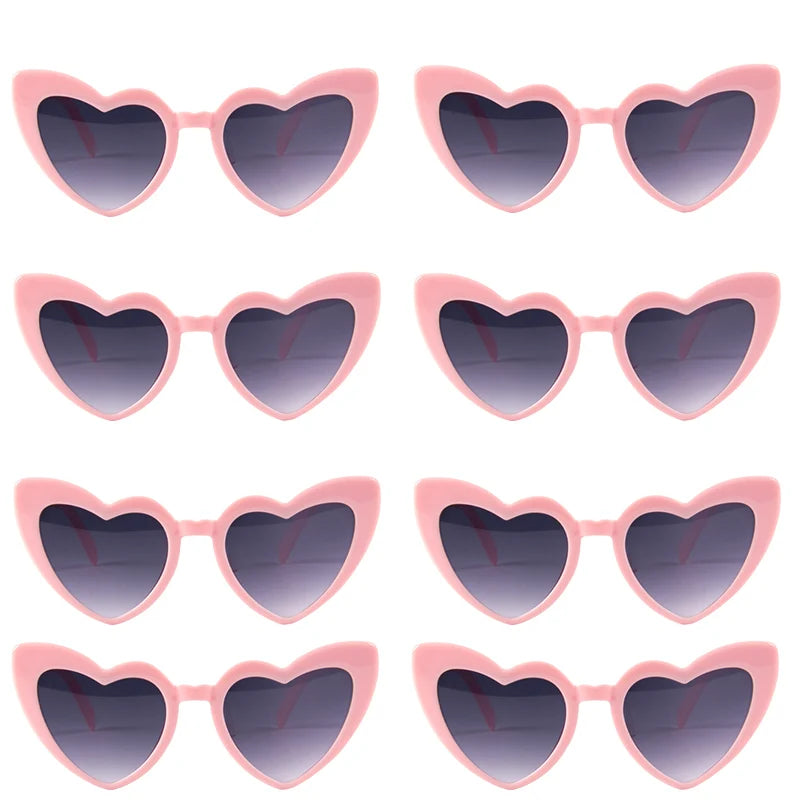 Heart Shaped Sunglasses for Women Retro Cat Eye Sunglasses Wedding Engagement Decoration Shopping Traveling Party Accessories