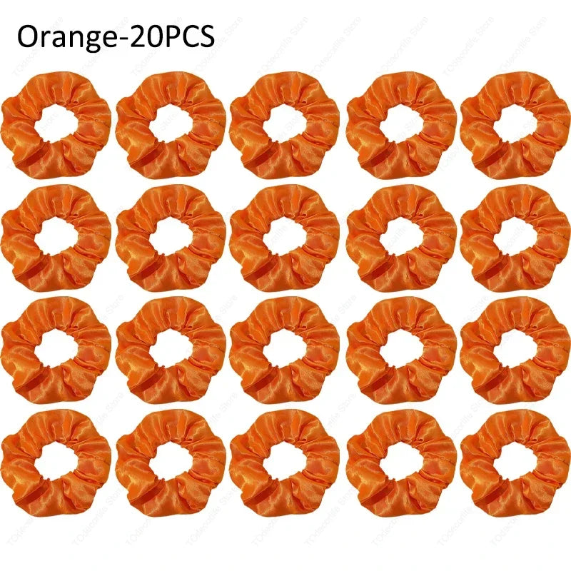 LED Luminous Scrunchies Hairband Glowing Elastic Hair Tie Rope for Women Girls Glow in the Dark Party Hair Accessory