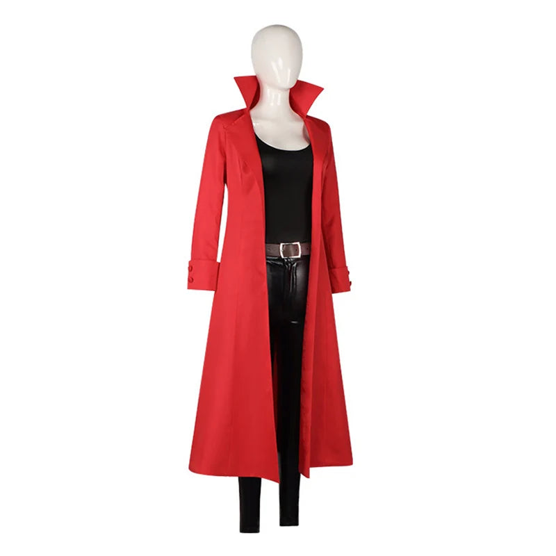 CosplayAnime Commandos Cosplay Costume Creature The Bride Fantasia Women Fantasy Long Coat Gloves Top Pants Set Halloween Carniv
