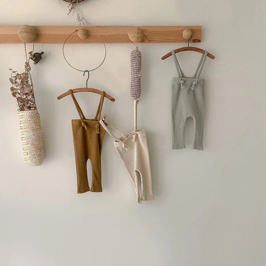 Summer Newborn Infant Baby Boys Girls Romper Jumpsuits Infant Clothes One Piece Overalls Solid Color Sleeveless