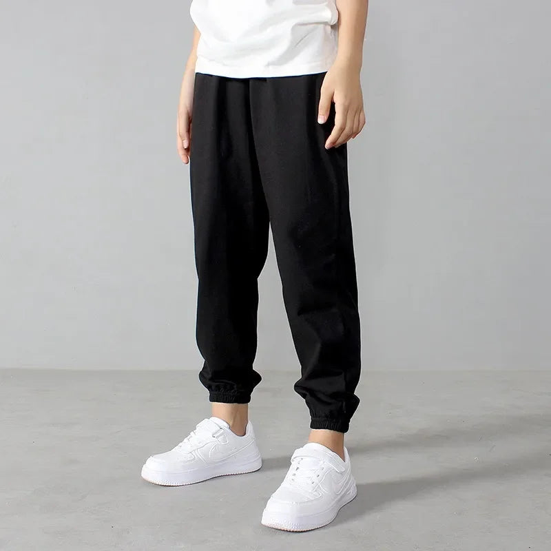 Boys' Cotton Sweatpants Unisex Toddler Jogger Pants Spring Baby Pants Children's Mosquito Trousers Summer Girls' Casual Clothes