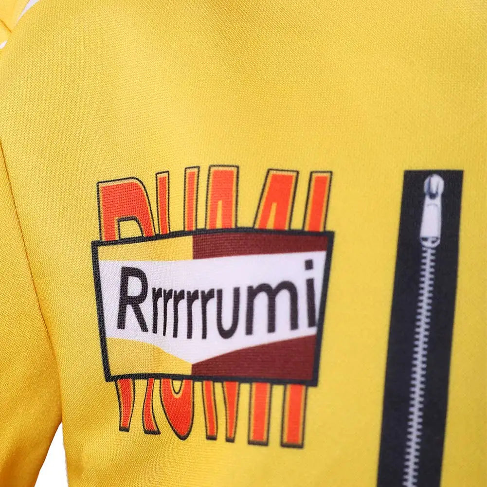 Demon Hunter of KPop Rumi Cosplay Kids Children Fantasia Costume Child Disguise Yellow Uniform Coat Pants Set Halloween Suits