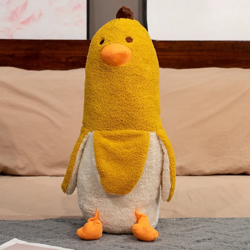Long Strip Banana Duck Plush Toys Cartoon Cute Peeled Fruit Pillow Children Christmas Birthday Presents Home Decoration Kids