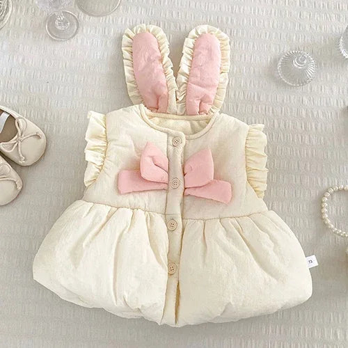 2024 New Winter Children Thick Warm Clothes Toddler Baby Girl Jacket Thicken Warm Cardigan Coat Newborn Baby Girls Thick Coat