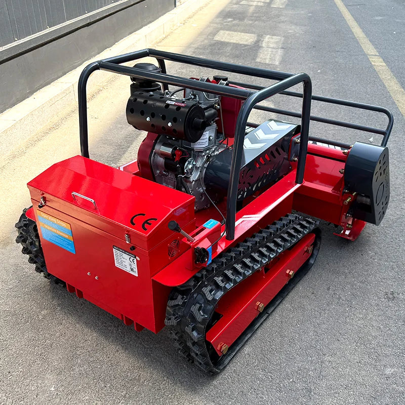 Customized High Quality CE Approve Grass Cutting Machine Crawler Brush Cutter for Agriculture Electric Remote Control Robot Lawn