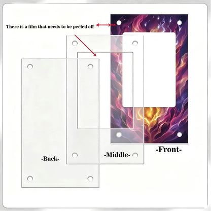 Exquisite 63x88mm TCG Sleeves Premium Transparent Protective Casing Game Display Holder for Collectibles No Card Included
