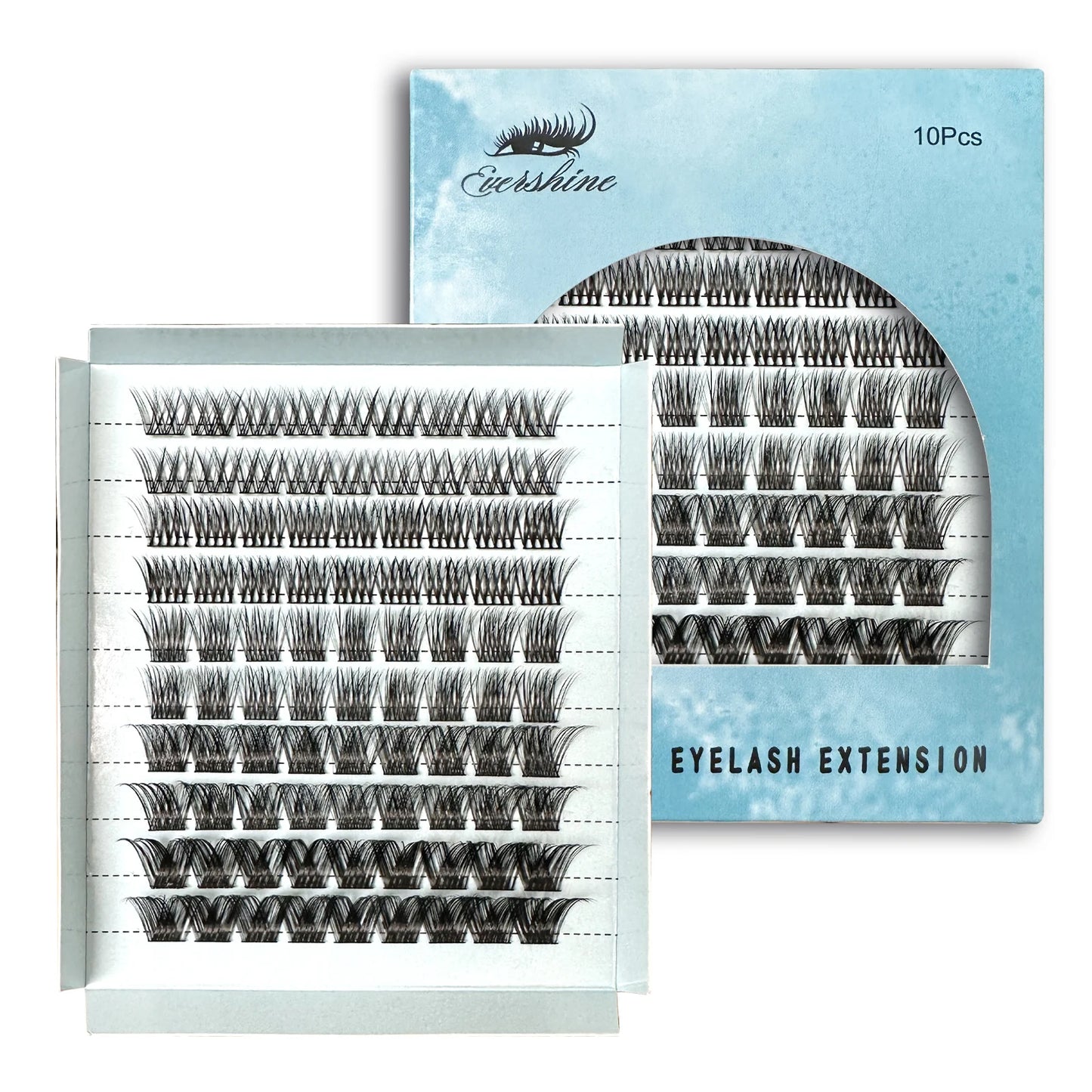 Mixed DIY Eyelash Segmented Eyelashes Faux Mink Lashes Very Softer Natural Reusable Large Box Affordable Package