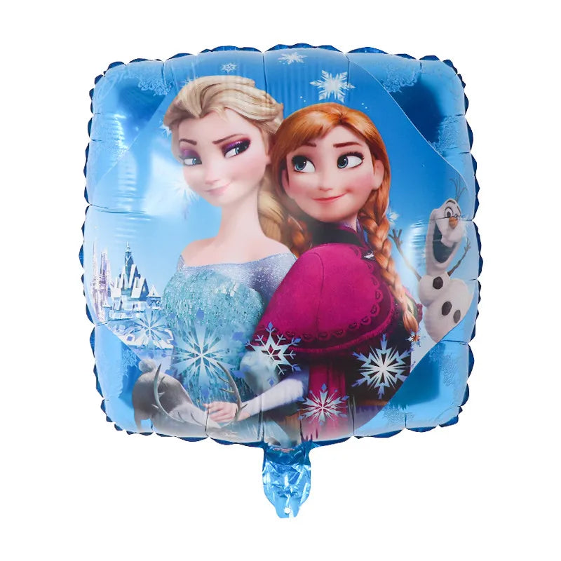 10Pcs 18Inch Frozen ElsaBalloons Anna Olaf Princess Air Globo Girl's Birthday Party Wedding Baby Shower Decorations Kid Toy Gift