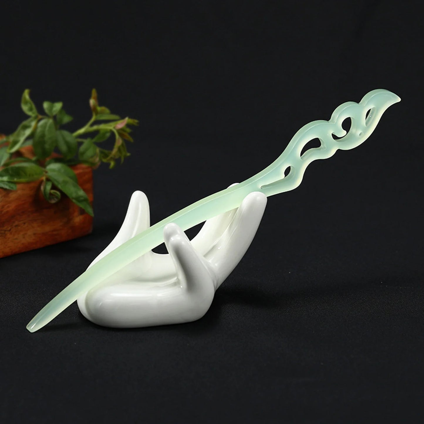 Vintage French Hair Stick Acetate Acid Hair Pin Side Clips Women Girls Ponytail Holder Hair Accessories DIY Retro Hairstyle Tool