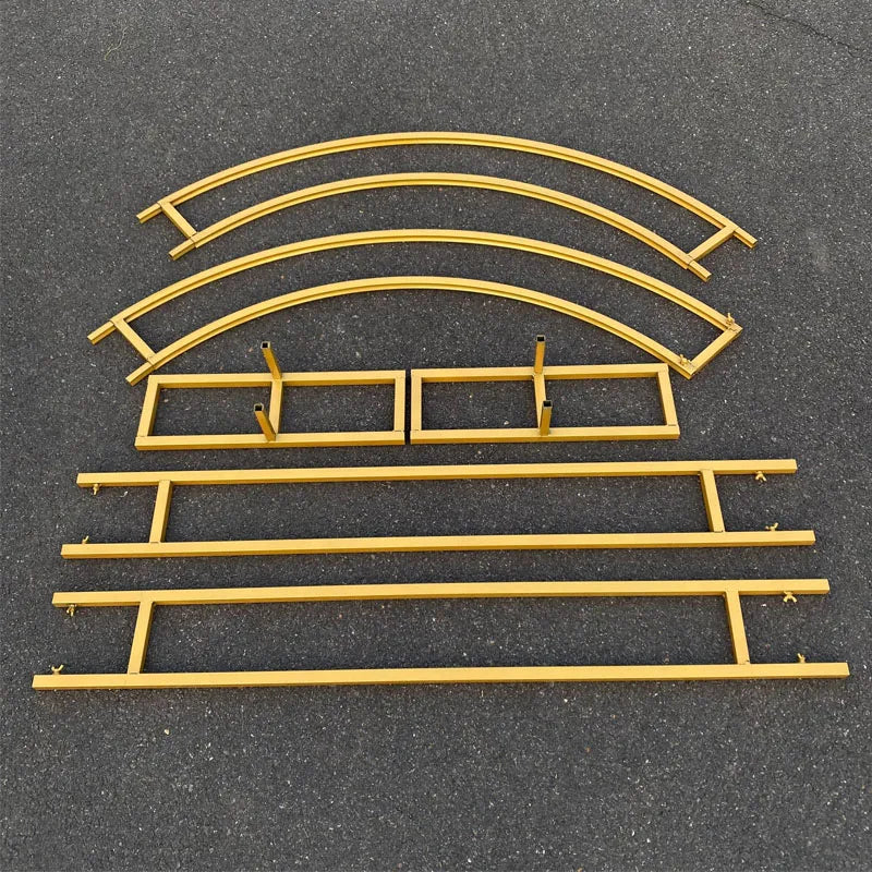 Heavy Duty Metal Unique Garden Arch Archway Gate Outdoor Engagement Balloon Arch Collapsible Wedding Walk Through Arch