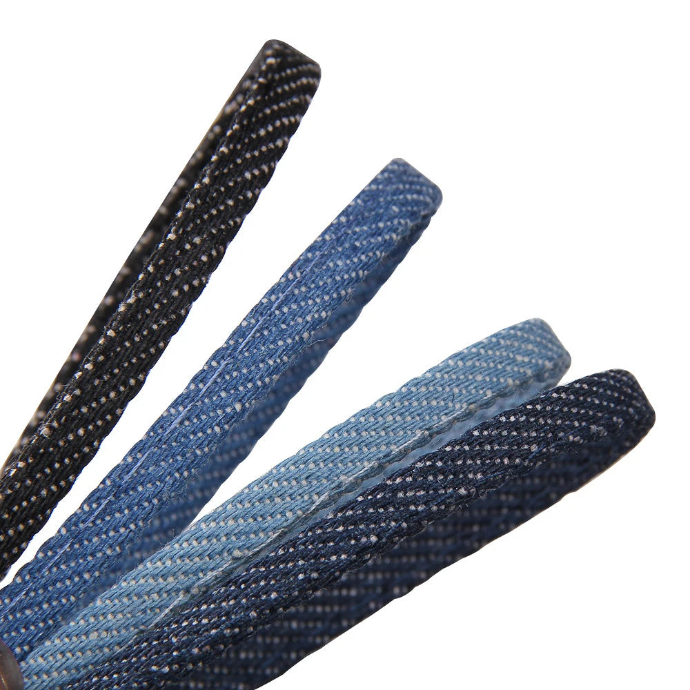 5meters 5mm Denim Strap Falt Cord Cowboy Fabric Rope for DIY Crafts Bracelets Hair Accessory Making Home Decor Findings