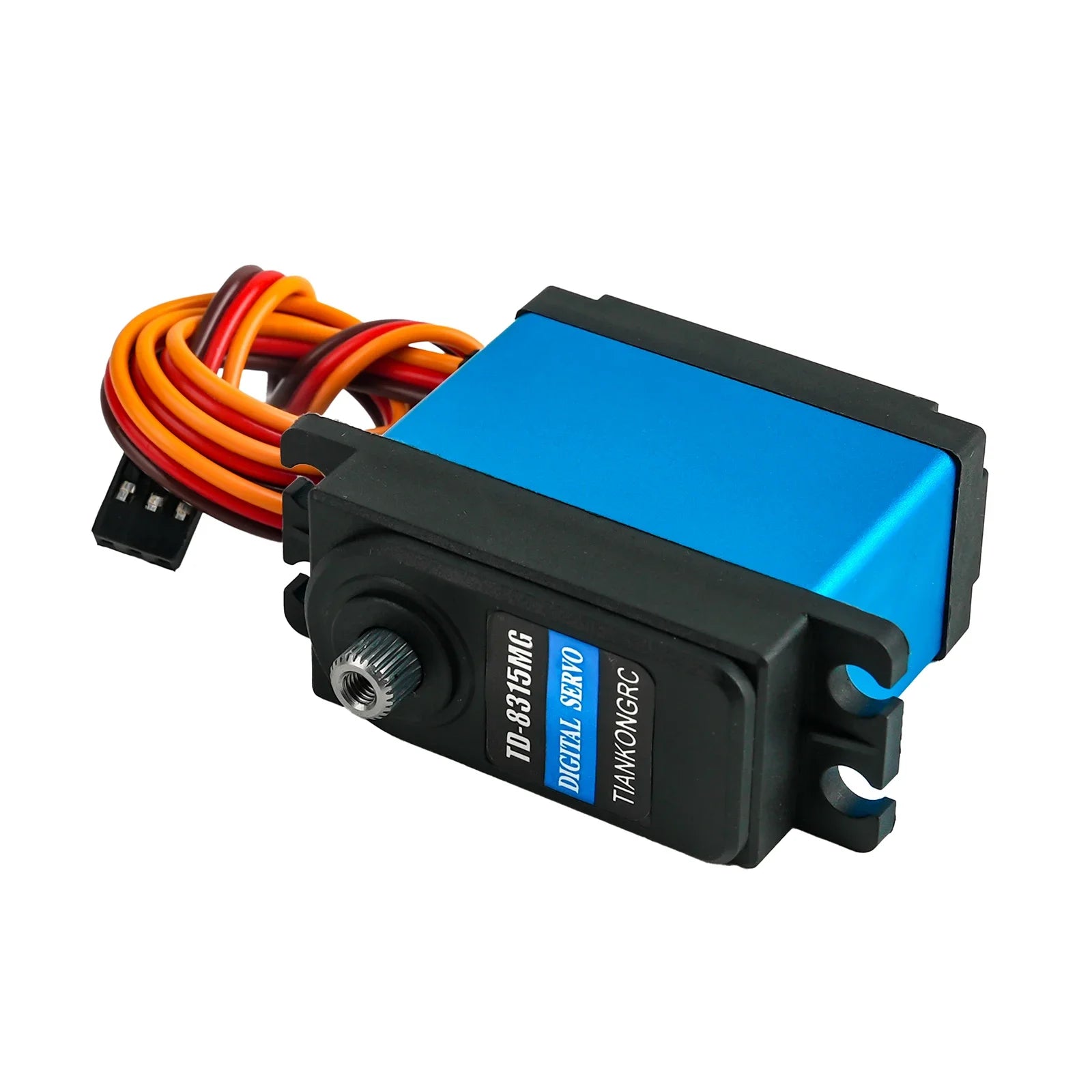 4X 15KG Carbon Brush Motor Standard Digital Servo Metal Gear Waterproof For 1/8 1/10 1/12 Scale Drift Car Crawler 180/270 Degree