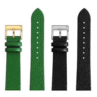 watch band For GUCCI YA1264065 Little Bee Embroidered Gucci Men's and Women's Green Genuine Lea/ther Watch Strap 20mm Bracelet