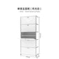 b7+  Nordic medieval cream wind small apartment display cabinet stainless steel module furniture decorative cabinet
