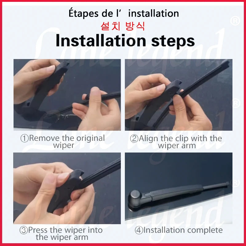 Car Rear Wiper Blade For BYD Atto 3 Yuan Plus 2022 - 2023 Windshield Windscreen Clean Tailgate Window Car Rain Brush 12"