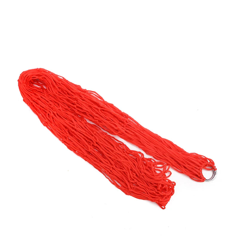 Portable Garden Outdoor Thickened Nylon Rope Hammock Indoor Mesh Hammock Portable Simple Hammock Swing Chair