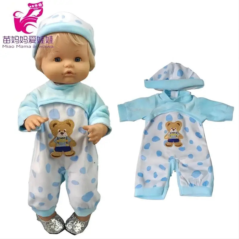 16 Inch Nenuco Doll Clothes T-shirt Short  for 40cm Ropa Y Su Hermanita 38cm Baby Doll Fashion Denim Shorts