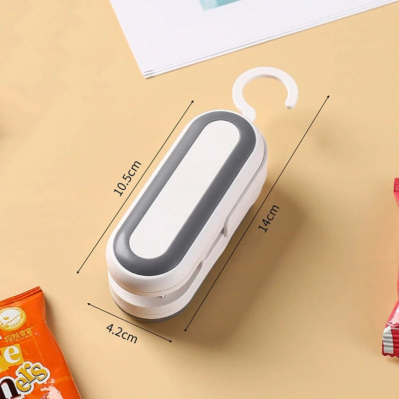 1300mAh Rechargeable Mini Bag Sealer and Cutter, 3 Variable Heat Modes, Widened Thermal Strip