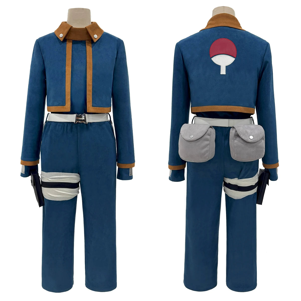 HOLOUN Anime Uchiha Obito Cosplay Costume Top Shirt Pants Waist Bags Animation Convention Halloween Christmas Adult Version