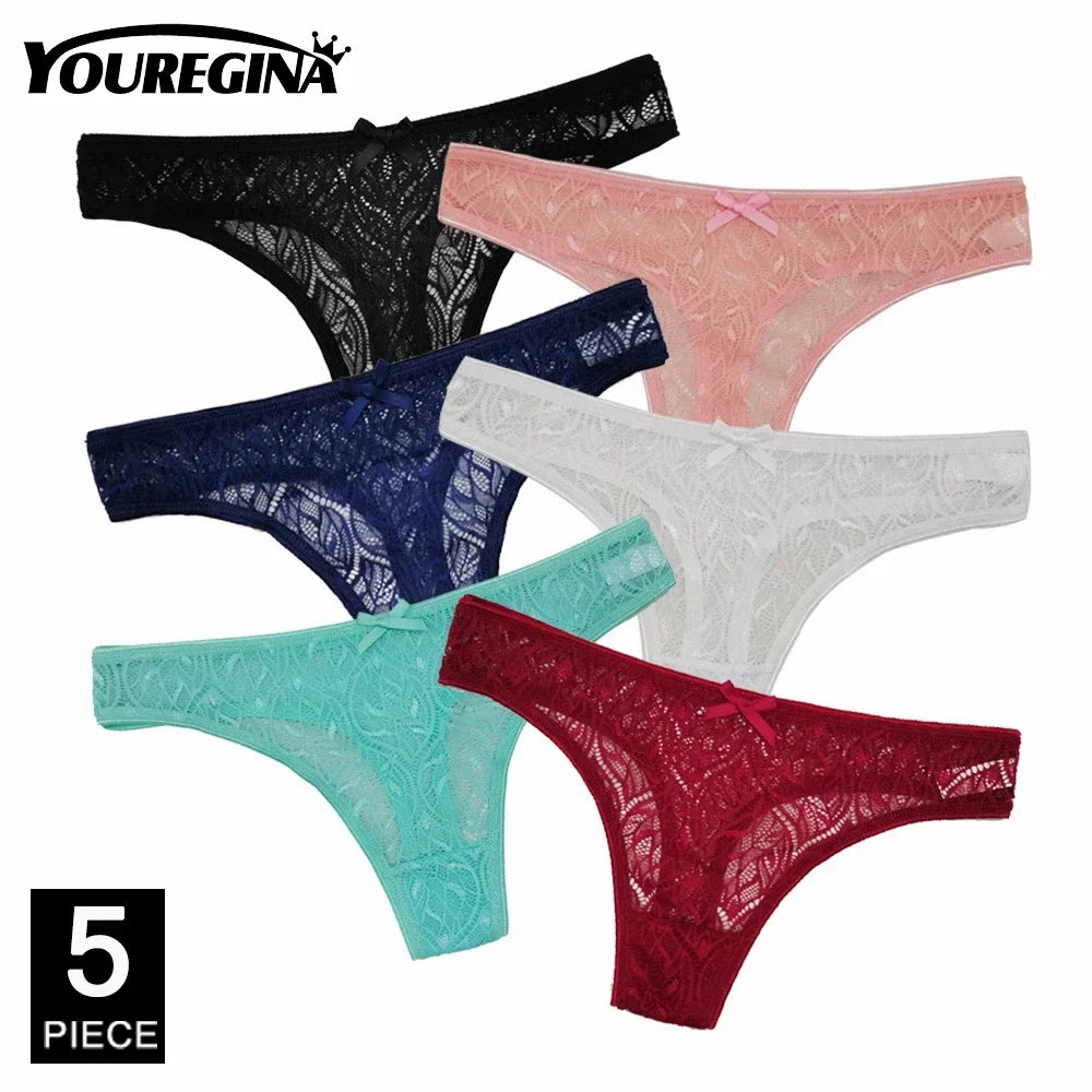 Ladies Cotton Thongs Panties Women Culottes Sexy G Strings Female Underwear Lingerie Comfort Soft Low Rise Tangas 5 pcs/lot
