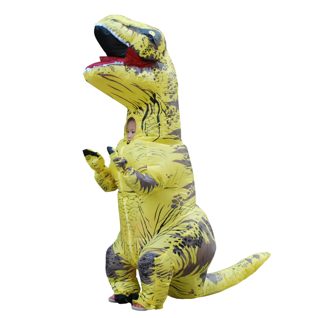 Funny Inflatable Dinosaur Carnival Costume Halloween Christmas New Year Birthday Party Role Playing T-Rex Inflatable Suit Gift