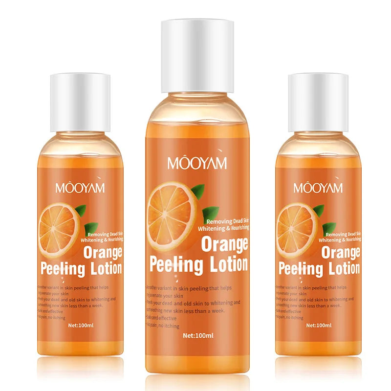 100ml Orange Peeling Oils For Dark Skin Moisturizing Foot Exfoliator Body Scrub Elbow Knee Peeling Oil  Body Skin Care Products