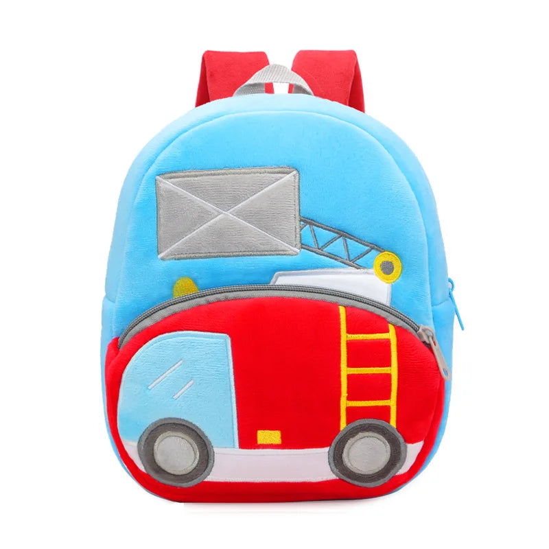 2-4 Years Old Kids Engineering Backpack Plush Christmas Gift Kids Small School Bag for Kindergarten Primary School