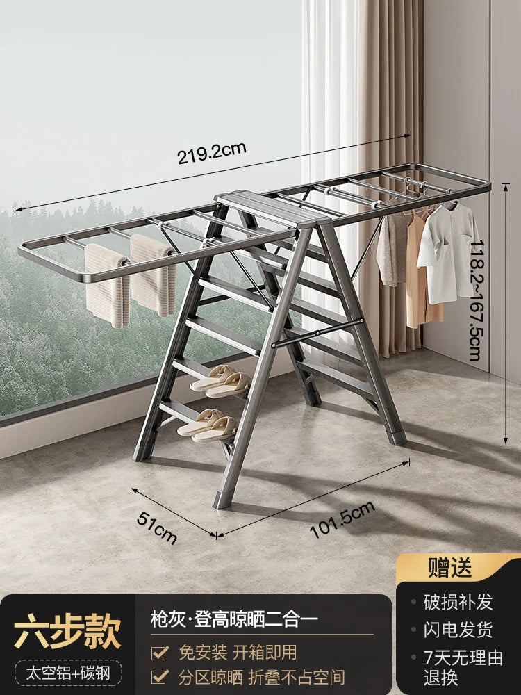 Modern Adjusable Clothes Hanger Mulifunction Pretty Bathroom Clothes Drying Rack Organizer Foldable Appendiabiti Home Furniture