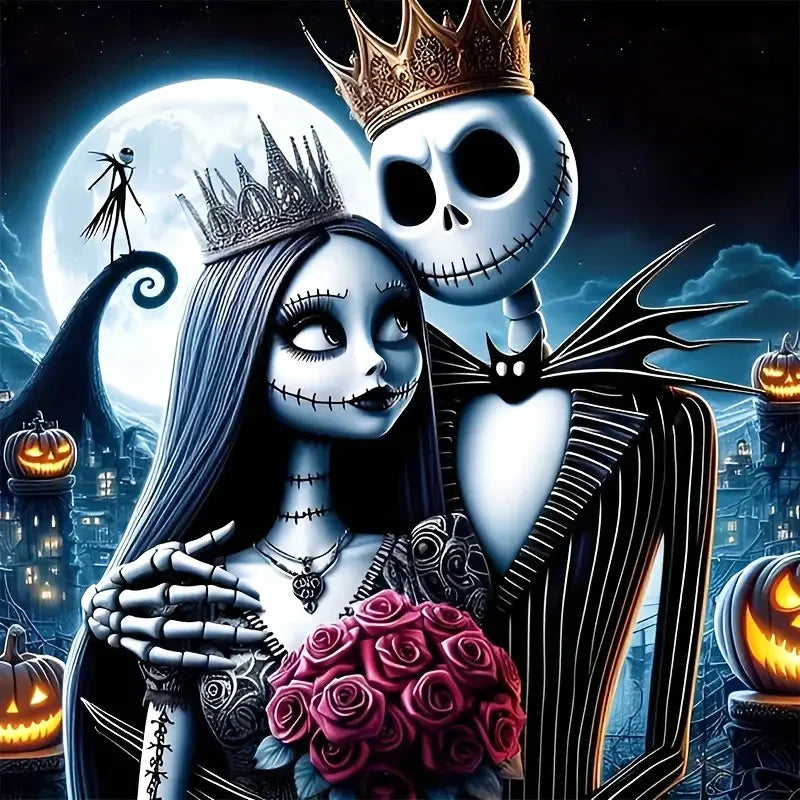 Disney 5D Diamond Embroidery Jack Rhinestone Pictures Painting Cartoon Full Drill Mosaic Nightmare Before Christmas Holiday Gift