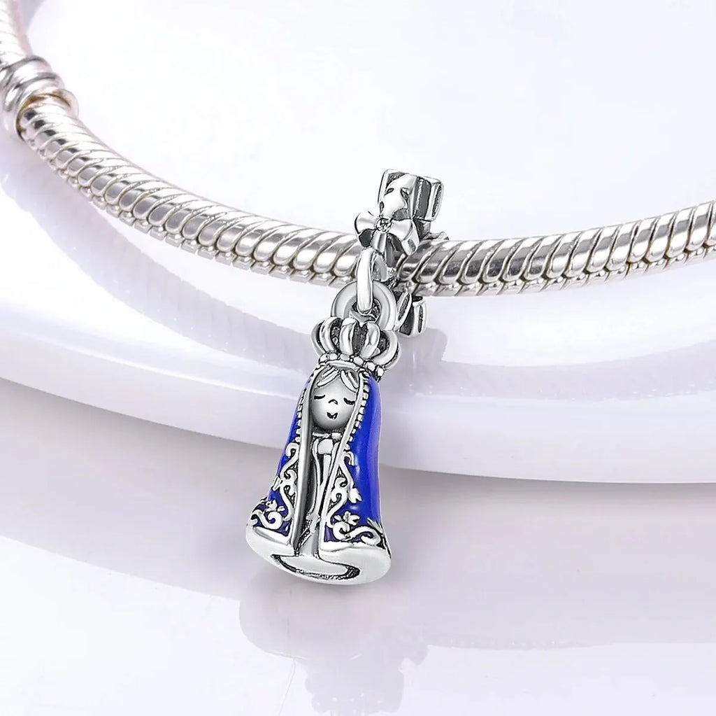 MULA 1PC Silver Plated Travel Sunflowers Four Leaf Lucky Clover Dangle Charms Fit 3MM Snake Chain Charm Bracelet DIY