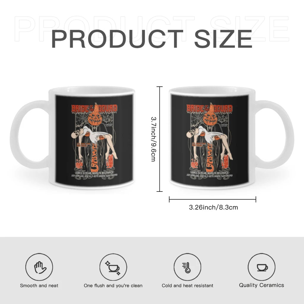 Bride of the Gourd Ceramic Cup Coffee Oatmeal Breakfast Cup Creative Personality Mug