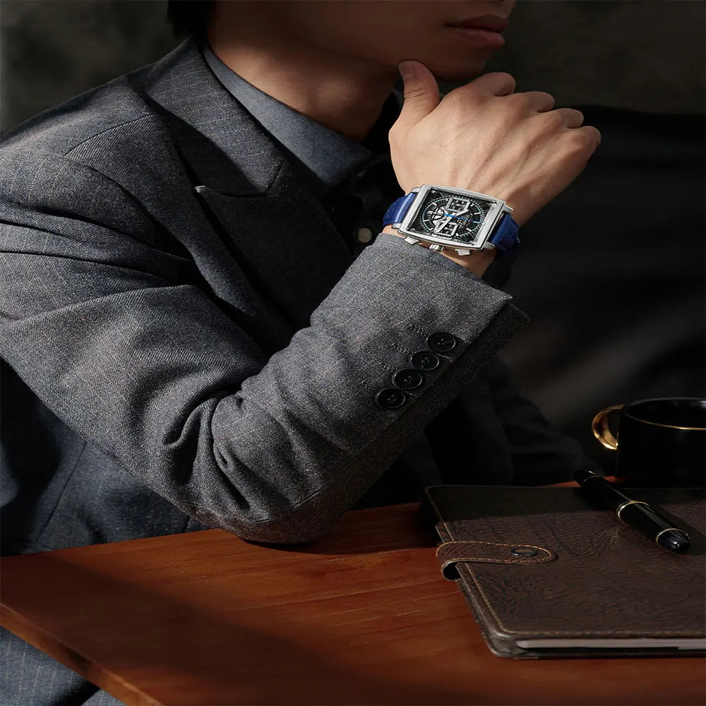 40mm men's watch ETA 7750 automatic multi-function chronograph movement sapphire glass diving mechanical Customized watch