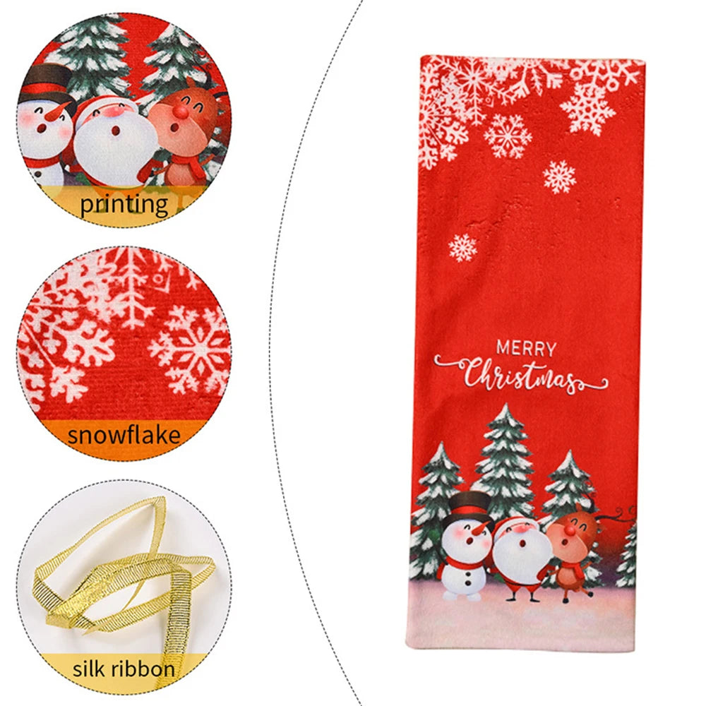 Christmas Wine Bottle Dust Cover Christmas Decorations Santa Claus Snowman Elk Christmas Tree for Home Dinner New Year 2023