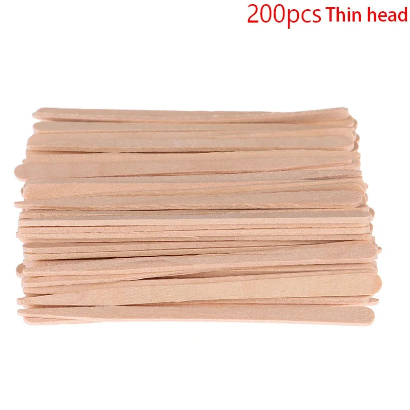 50/100Pcs Wooden Body Hair Removal Sticks for Woman, Wax Waxing, Disposable Sticks, Beauty Toiletry Kits, Wood Tongue Depressor