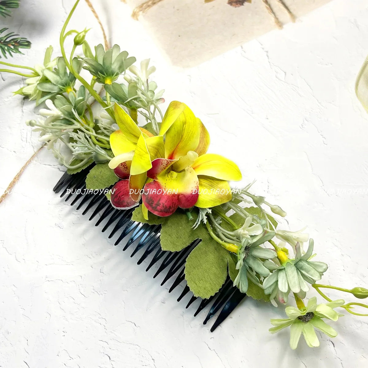 YHJ Beautiful Flowers Hair Pin Party Wedding Performance Bridesmaid Hair Combs Hair Clips for Women Girls