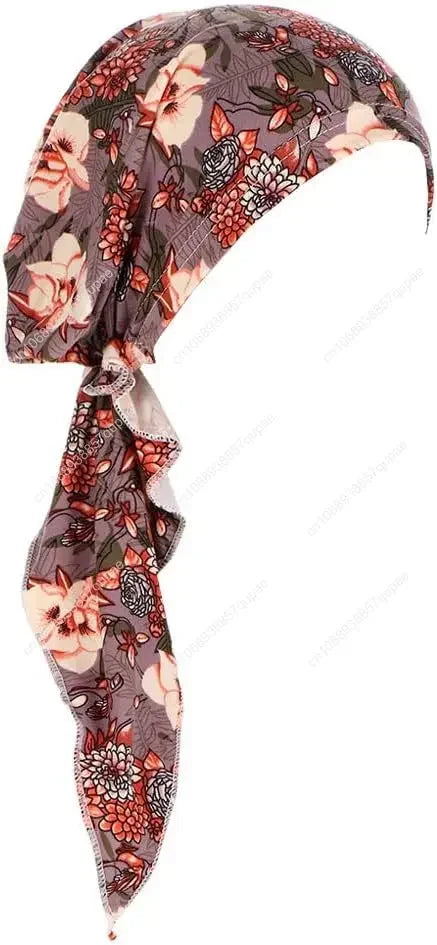 Pre-Tied Bandana Turban Hat Chemo Cancer Headscarf Headwraps Headwear for Women Hair Cover Hat