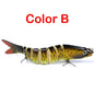 Pike Fishing Lures Artificial Multi Jointed Sections Hard Bait