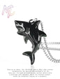 Myanmar Jadeite Shark Pendant Necklace Natural Jewelry Vintage Real Jade Charm Talismans Amulet 925 Silver Gifts for Women