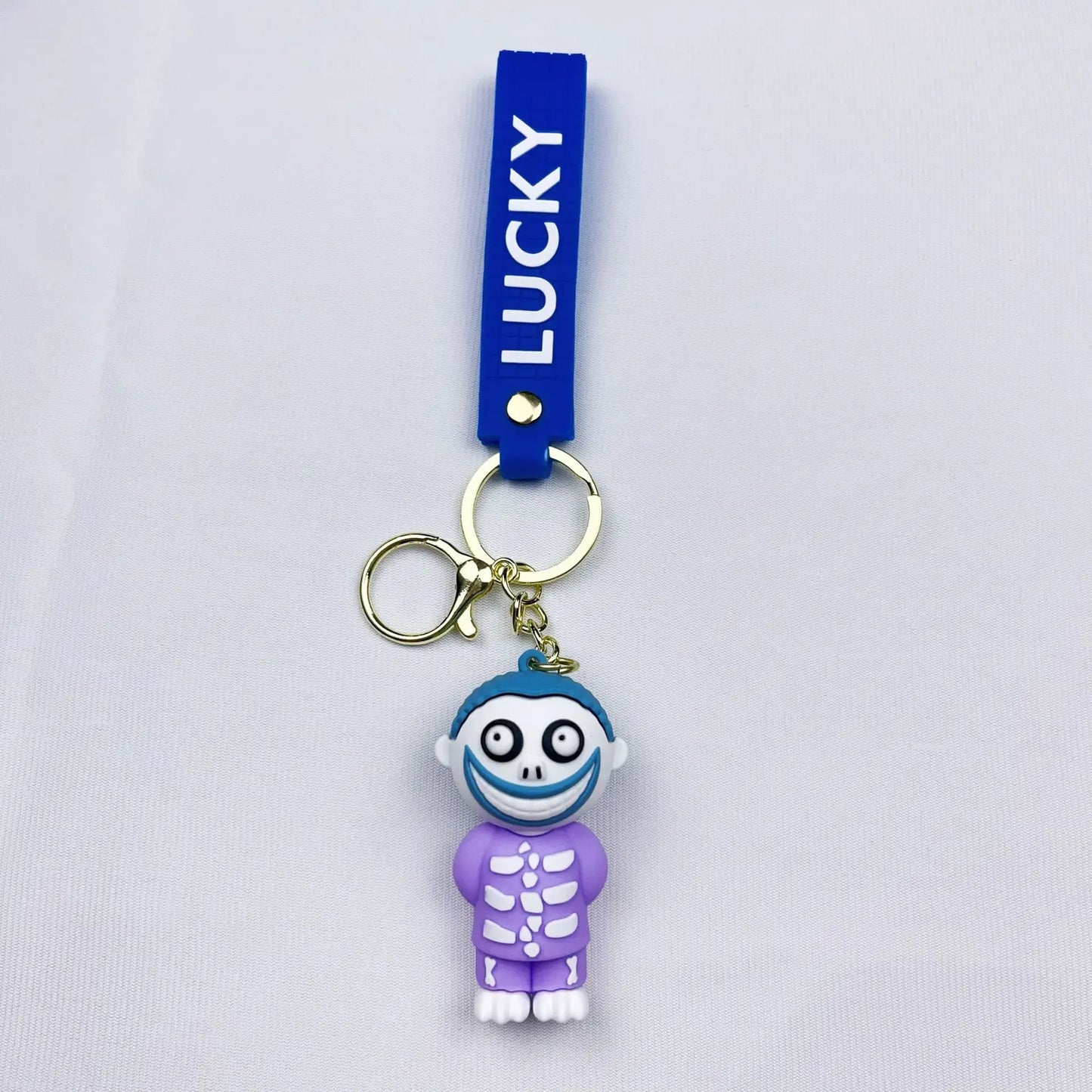 Disney Keychain Movie Nightmare Before Christmas Gifts Sally Jack Cartoon Silicone Pendant Decoration Accessories Gift Keyrings
