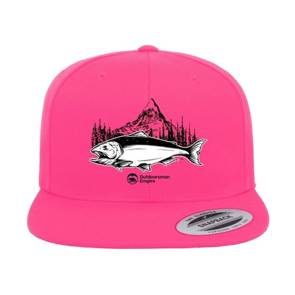 Fishing Mountain Flat Bill Cap