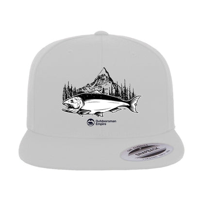 Fishing Mountain Flat Bill Cap
