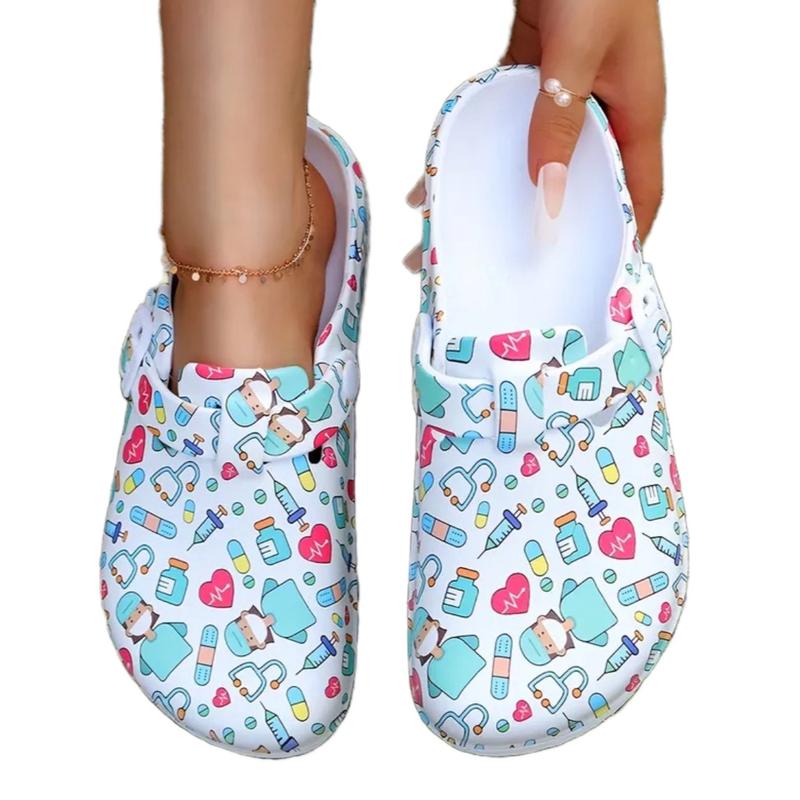 Nurses Shoes Platform EVA Clogs Mules - Lightweight Women Girls Slides
