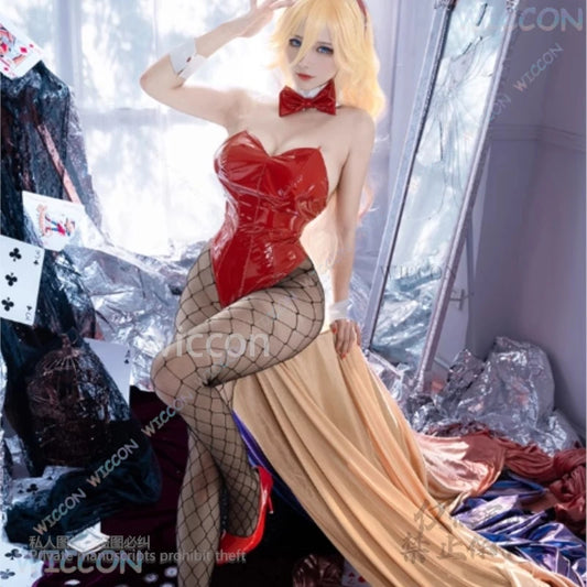 Bunny Girl Jumpsuit Sexy Anime Panty && Stocking Cosplay Panty Anarchy Costume With Garterbelt Full Set Outfits Women Customized
