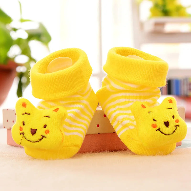 Baby Socks Toy Slipper Girls Boys Newborn Accessories Rubber Anti Slip Animal Kids Toddlers Gift Clothes Infant Children Socks